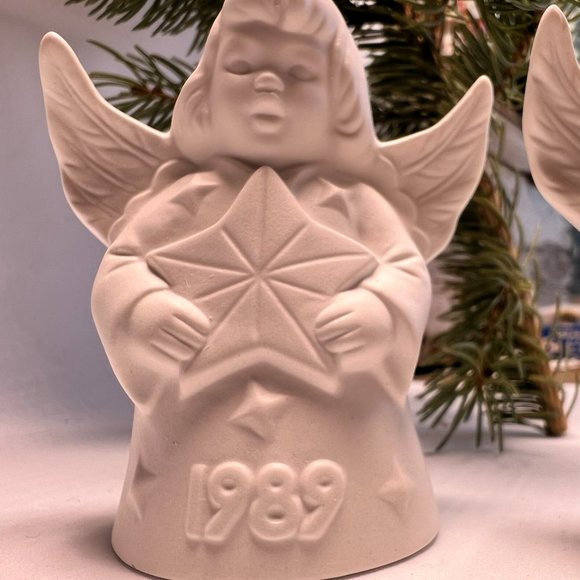 Vintage Goebel Angel-Bell Christmas Ornaments - 1988 & 1989 Annual Editions - - Picture 4 of 6
